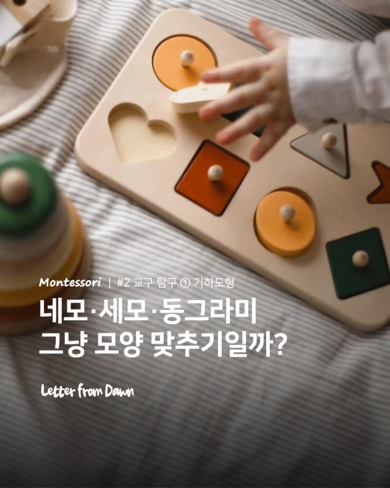 네모·세모·동그라미 그냥 모양 맞추기일까?